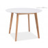 Стол обеденный Signal Mosso II белый / дуб 100