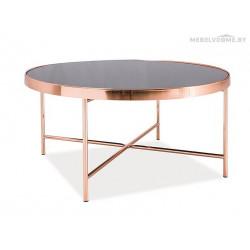 Стол журнальный Signal Gina B черный / медь
