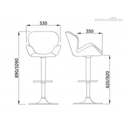 Стул Sedia Berlin velvet коричневый