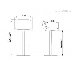 Стул Sedia Madrid серый