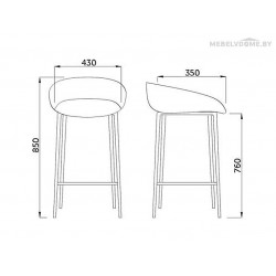 Стул Sedia Marcel серый