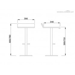 Стул Sedia Slim крем