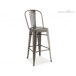 Стул барный Signal Loft H-1 матовая сталь Стул барный Signal Loft H-1 матовая сталь