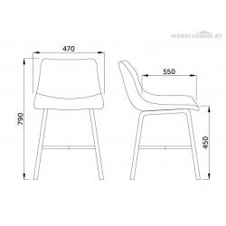 Стул Sedia Arizona черный экокожа