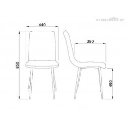 Стул Sedia Dallas коричневый