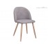 Стул Sedia Honnor светло-серый / дуб