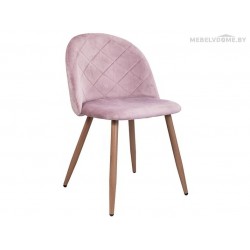 Стул Sedia Honnor velvet пыльная роза / дуб