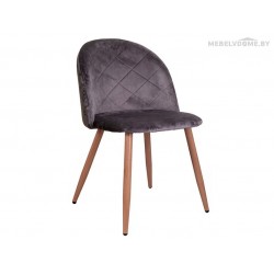 Стул Sedia Honnor velvet серый / дуб