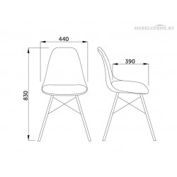 Стул Sedia Kord PU белый