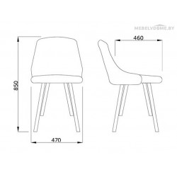 Стул Sedia Megan темно-серый