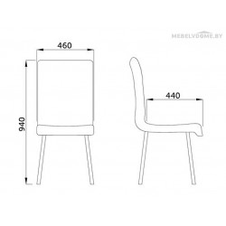 Стул Sedia Mira velvet морской