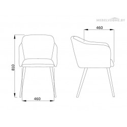 Стул Sedia Orly velvet бежевый