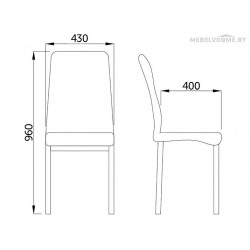 Стул Sedia Romeo chrome белый