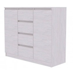 Комод SV-мебель (МС Бриз 1 К) (4 ящика 2 створки), ясень анкор светлый