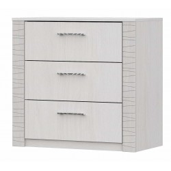 Комод SV-мебель (МС Гамма 20 Серия 4) (3 ящика) , Ясень анкор светлый / Сандал светлый