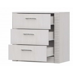 Комод SV-мебель (МС Гамма 20 Серия 4) (3 ящика) , Ясень анкор светлый / Сандал светлый